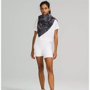 Black and dark blue pattern customizable lulu scarf